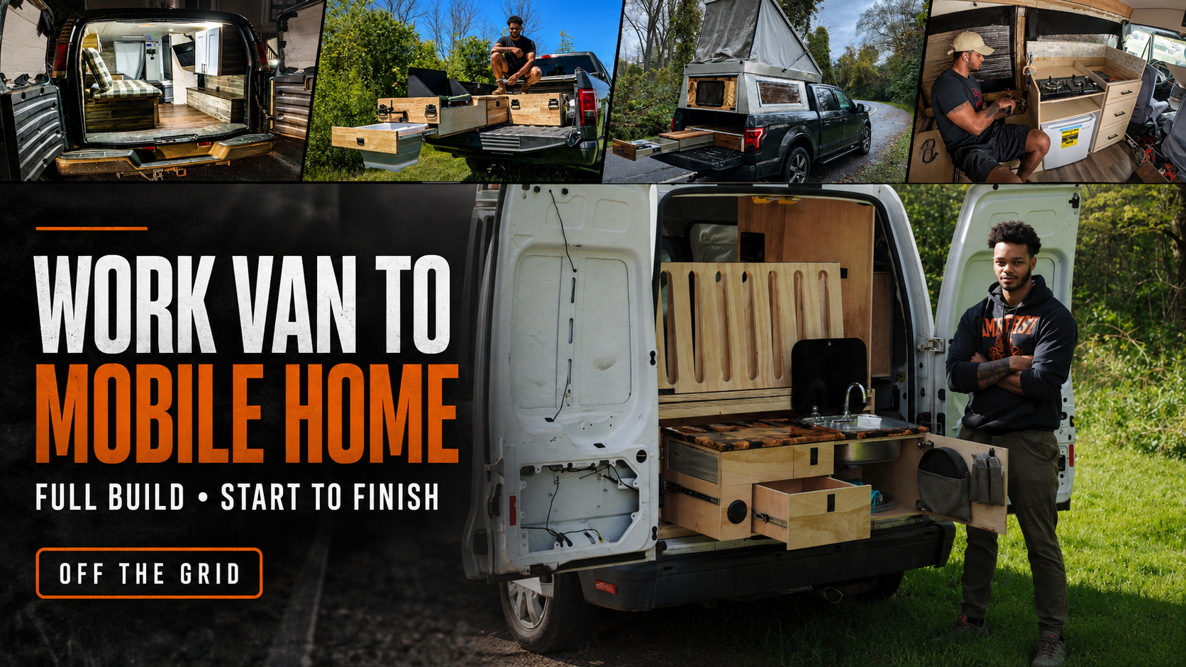 OFF THE GRID | Van build |  Work Van into a Mobile Home | Full Build