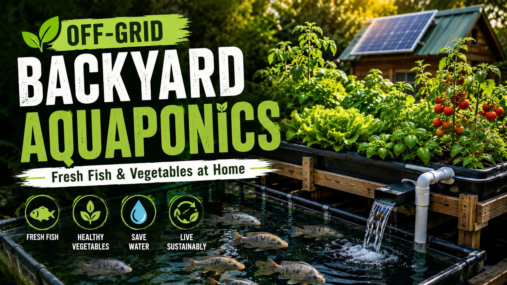 FARMING | Backyard Aquaponics | farming fresh fish and vegetables